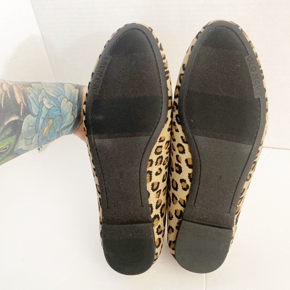 Old Navy | Almond Toe Knit Leopard Flats - Picture 8 of 8